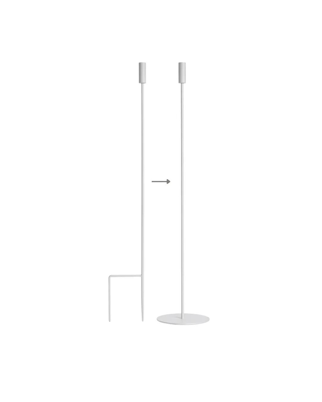 8-in-1 Convertible Candle Holder - Ground Stake & Floor Bases - Image 5