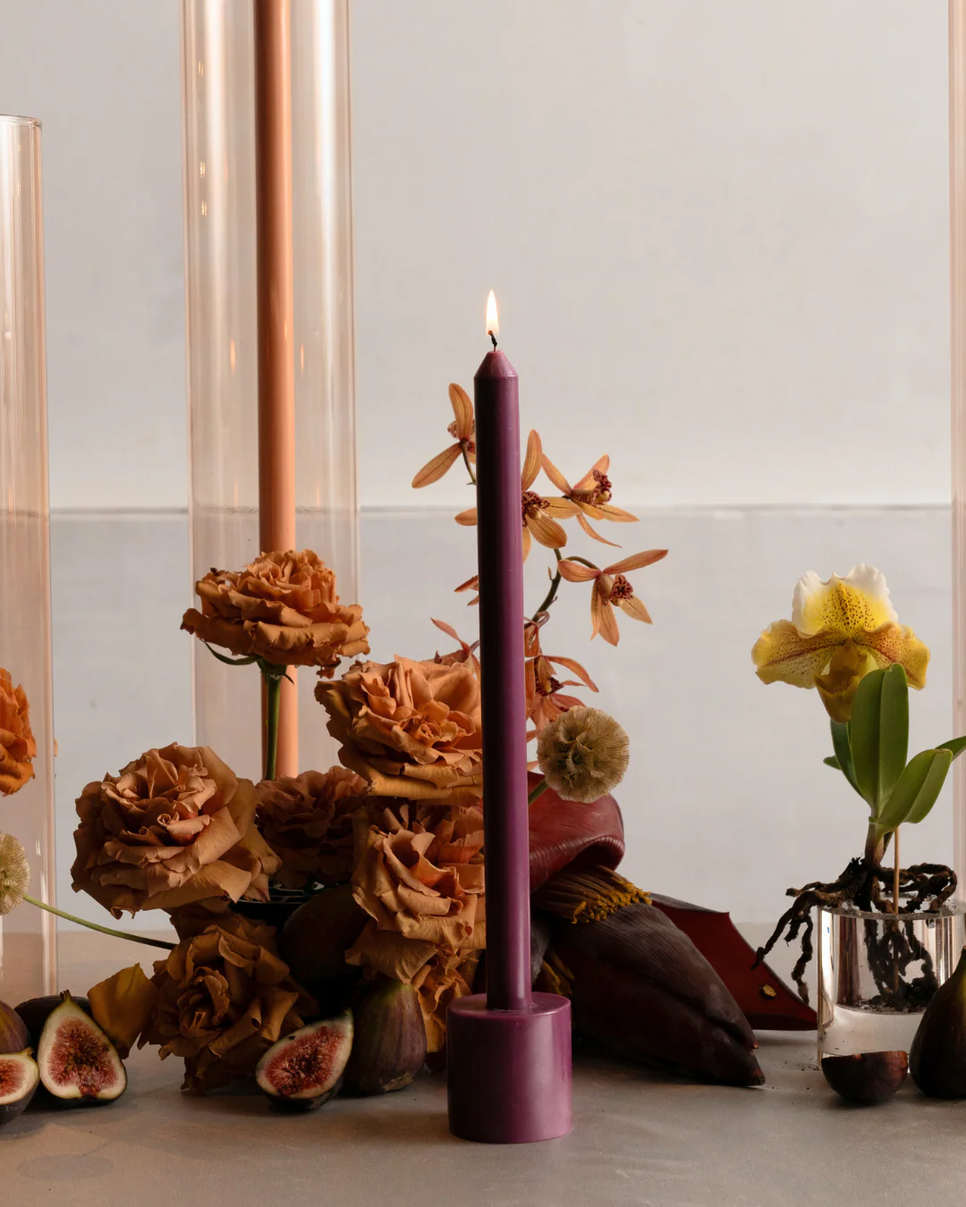 Jam Purple Wax Candle Holder - Image 2