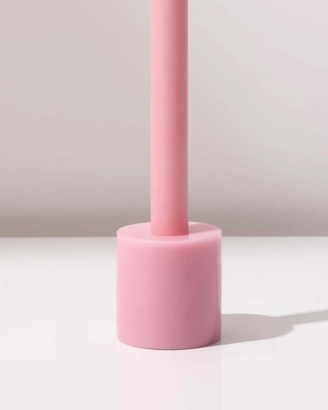 Petal Pink Wax Candle Holder